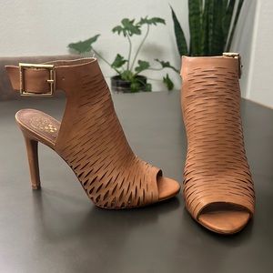 Gently worn Camel colored Vince Camuto Heels